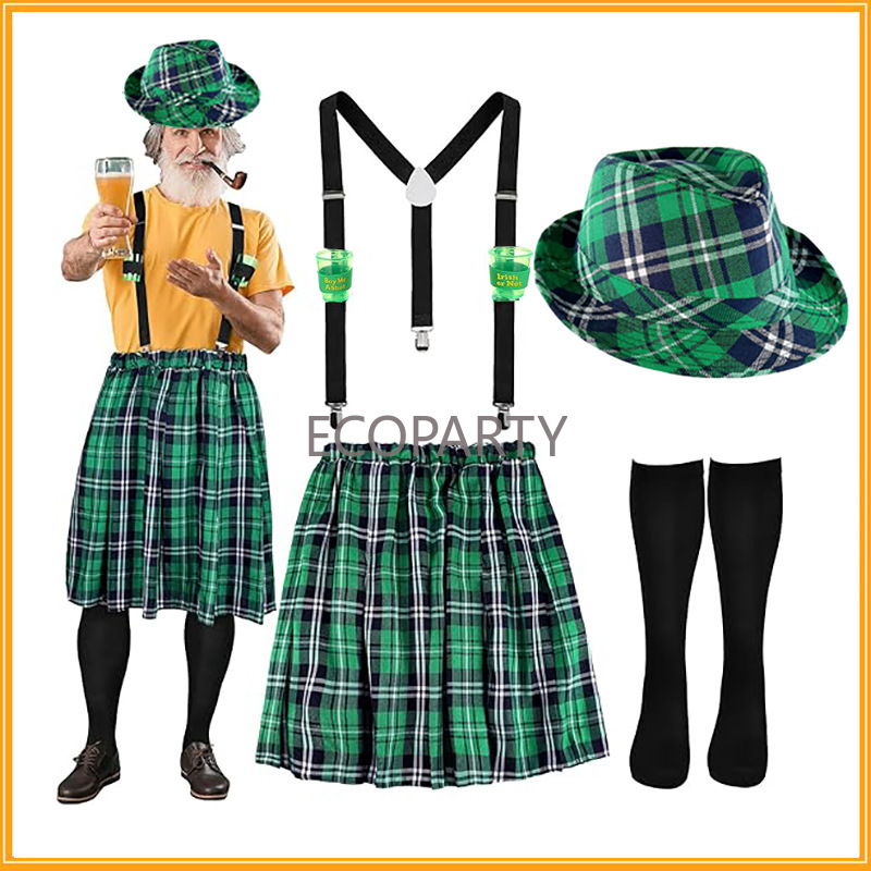 Sock Garter Men - Conjunto de fantasia do dia de