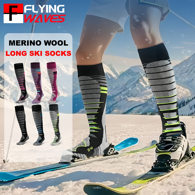 Sock Garter Men - Meias de esqui de lã merino