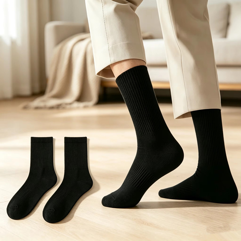 Sock Garter Men - 2 pares de meias esportivas masculinas,