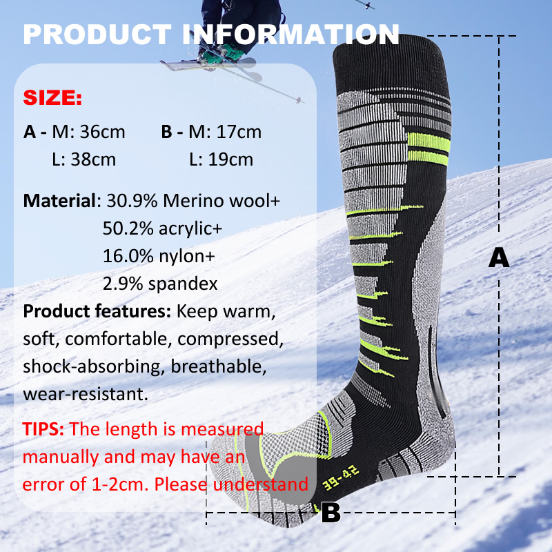 Meias de esqui de lã merino me - Sock Garter Men avaliação e preço