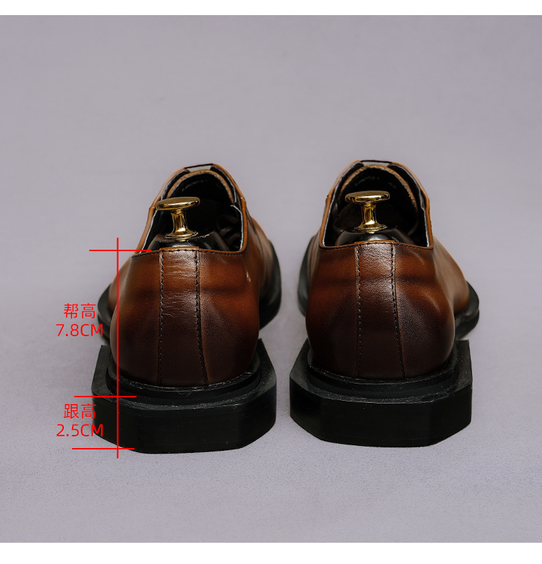 Sapatos Oxford de couro genuín - Formal Men Daily Wear Footwear avaliação e preço
