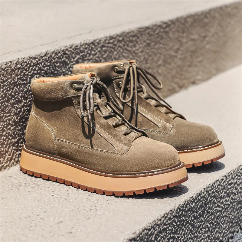 Novo outono inverno artesanal  - Men Formal Wear With Boots avaliação e preço